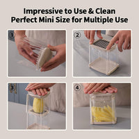 French Fry  - Professional Vegetable Chopper & Dicer for Potatoes, Carrots, Cucumbers & More (Apricot Pink)