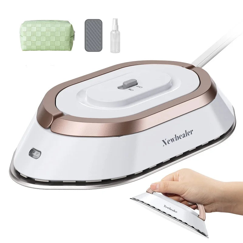 Travel-Friendly Portable Mini Electric Iron - Dual-Voltage Non-Steam Dry Iron for Effortless Wrinkle Removal