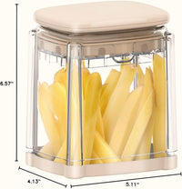 French Fry  - Professional Vegetable Chopper & Dicer for Potatoes, Carrots, Cucumbers & More (Apricot Pink)