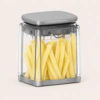 French Fry  - Professional Vegetable Chopper & Dicer for Potatoes, Carrots, Cucumbers & More (Apricot Pink)