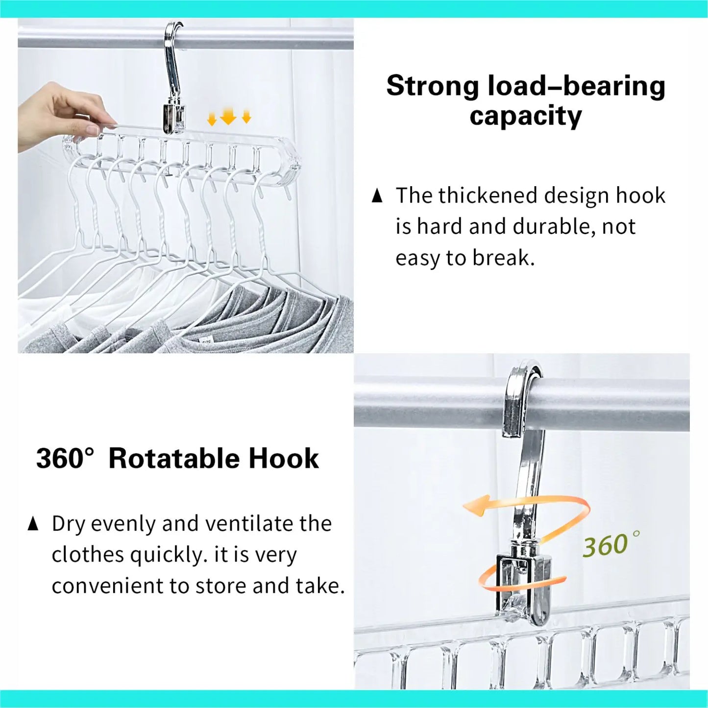 Transform Your Closet with the 3/5-Pack PVC 9-Hole Magic Hanger Pro - The Ultimate Foldable Space-Saving Organizer for Clothes Storage