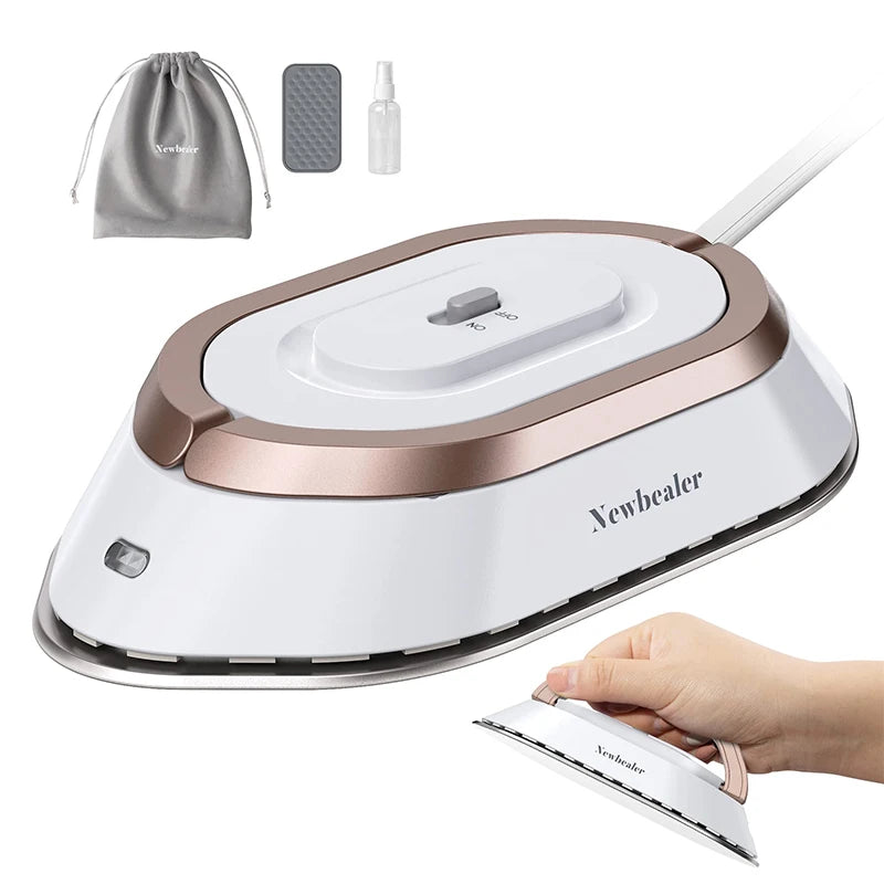 Travel-Friendly Portable Mini Electric Iron - Dual-Voltage Non-Steam Dry Iron for Effortless Wrinkle Removal