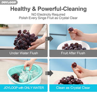 Large Fruit and Vegetable Cleaner Spinner with Washer Bowl - Effortless Cleaning for Fresh Produce