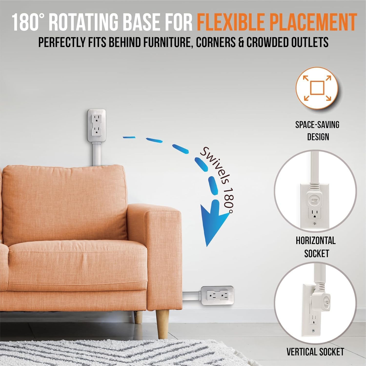 Transform Your Space with the Versatile Electrical Outlet Extender - Charge All Your Devices with Ease!