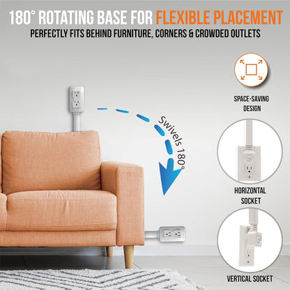 Transform Your Space with the Versatile Electrical Outlet Extender - Charge All Your Devices with Ease!