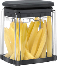 French Fry  - Professional Vegetable Chopper & Dicer for Potatoes, Carrots, Cucumbers & More (Apricot Pink)