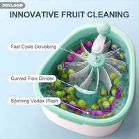 Large Fruit and Vegetable Cleaner Spinner with Washer Bowl - Effortless Cleaning for Fresh Produce