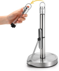 Stylish Paper Towel Holder with Convenient Spray Bottle - Perfect Kitchen Decor and Essential Accessory
