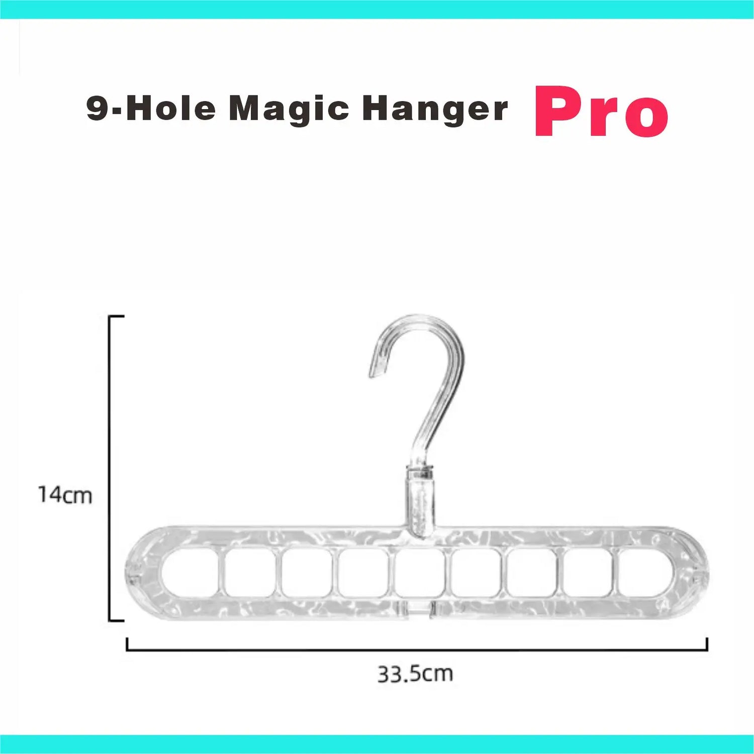 Transform Your Closet with the 3/5-Pack PVC 9-Hole Magic Hanger Pro - The Ultimate Foldable Space-Saving Organizer for Clothes Storage
