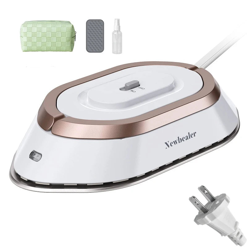 Travel-Friendly Portable Mini Electric Iron - Dual-Voltage Non-Steam Dry Iron for Effortless Wrinkle Removal