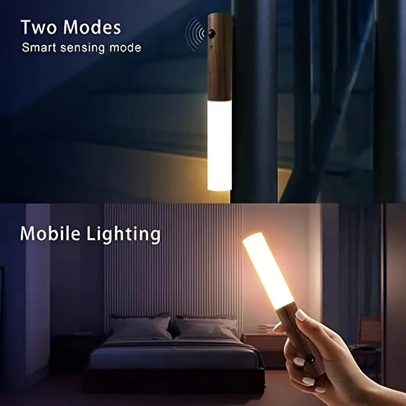 Illuminate Your Space with the Intelligent Motion-Sensing Night Light – Perfect for Corridors, Cabinets, and Toilets!