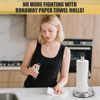 Stylish Paper Towel Holder with Convenient Spray Bottle - Perfect Kitchen Decor and Essential Accessory