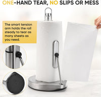 Stylish Paper Towel Holder with Convenient Spray Bottle - Perfect Kitchen Decor and Essential Accessory