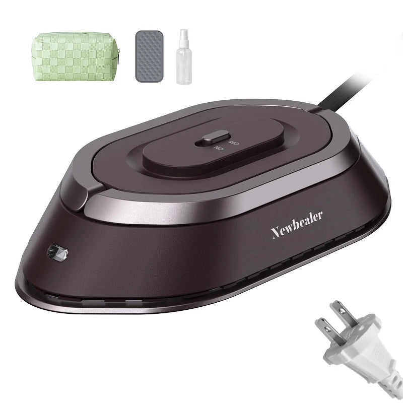 Travel-Friendly Portable Mini Electric Iron - Dual-Voltage Non-Steam Dry Iron for Effortless Wrinkle Removal